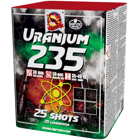 Uranium 235 25 lövés 38mm
